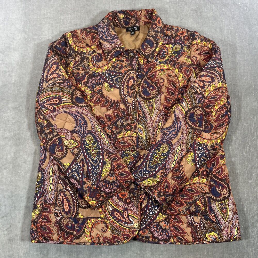 Jones New York Women's PM Multicolored Quilted Light Weight‎ Jacket